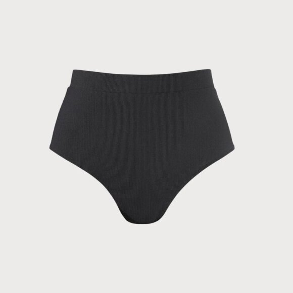 Berlook Black Ribbed Plus Size Bikini Bottom ONLY 56 - Picture 6 of 10